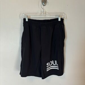 Lululemon x Soulcycle Pace Breaker 9" Short Mens M Black Liner Drawstring Active